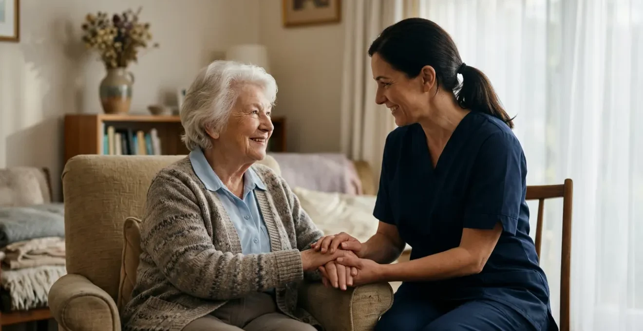 Accompagnement d'une personne en situation de dépendance à domicile avec aide humaine professionnelle