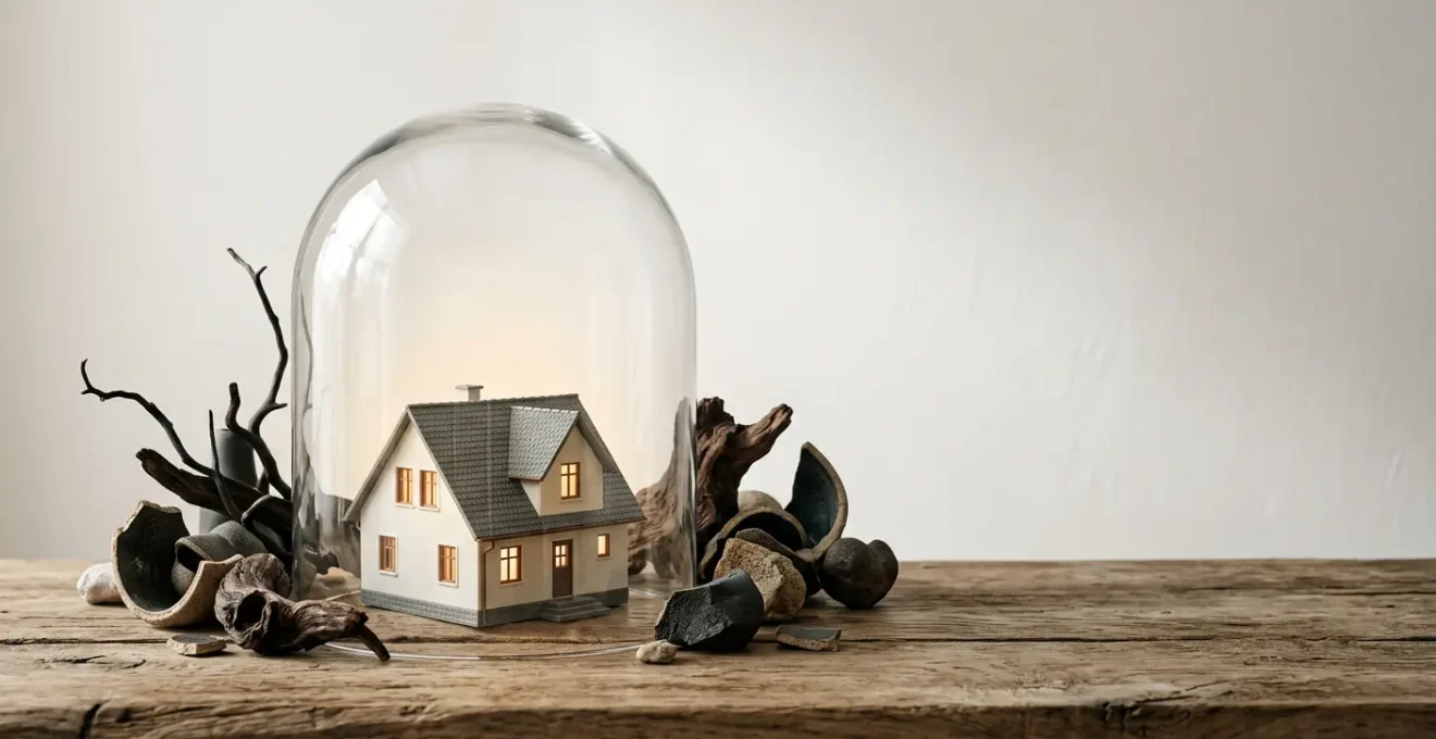 Représentation symbolique de la protection financière pour un crédit immobilier avec la garantie PTIA