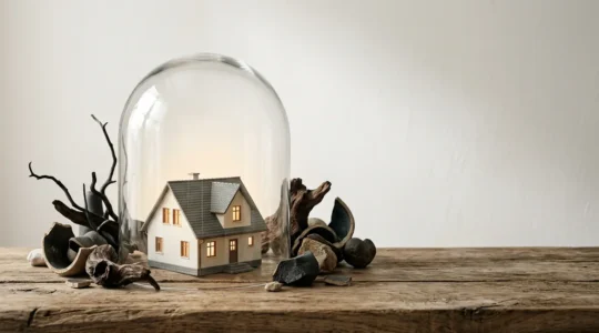 Représentation symbolique de la protection financière pour un crédit immobilier avec la garantie PTIA