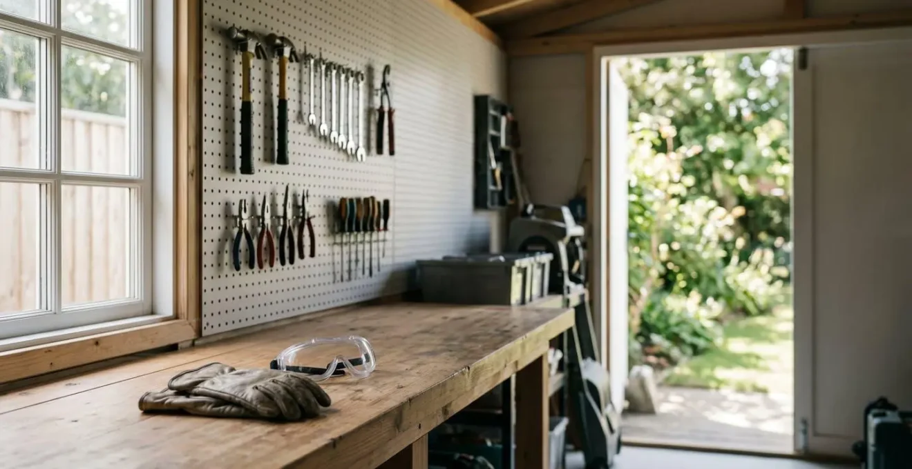 Illustration évoquant la sécurité lors d'activités de bricolage et jardinage au domicile