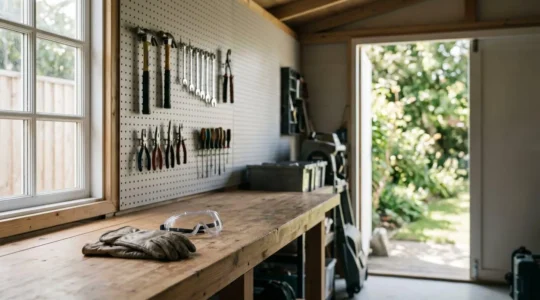 Illustration évoquant la sécurité lors d'activités de bricolage et jardinage au domicile