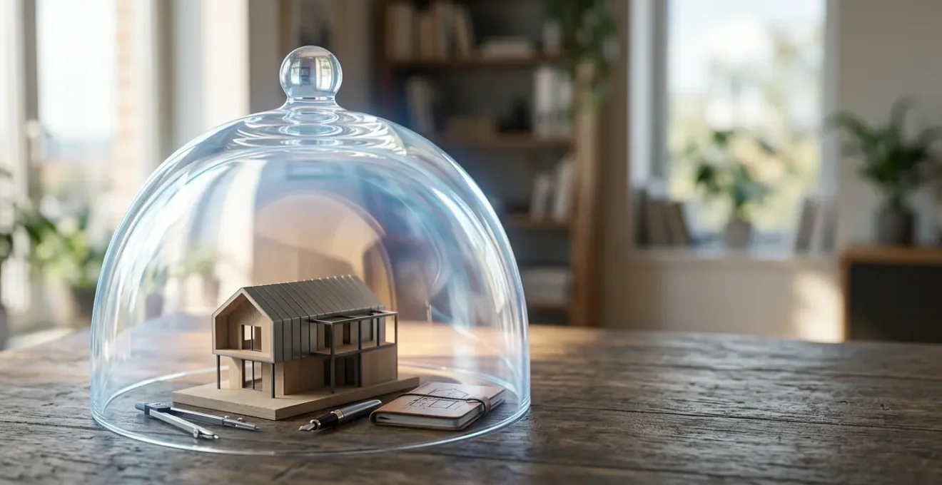 Représentation symbolique de la protection financière en cas d'incapacité de travail dans le cadre d'une assurance emprunteur