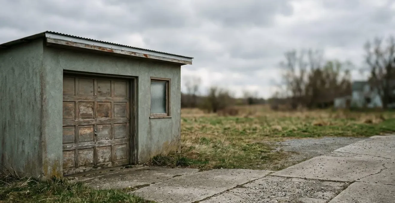 Espace de dépendance détaché d'une habitation illustrant les zones à risque nécessitant une extension de garantie