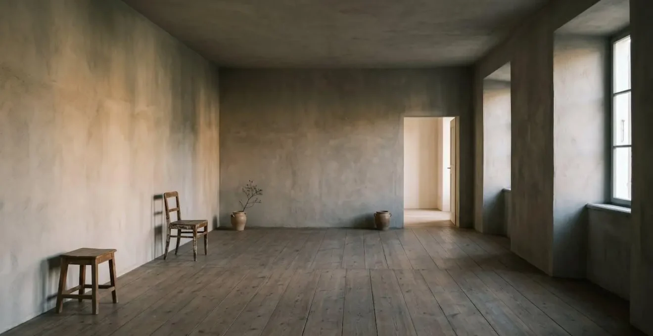 Vue d'ensemble minimaliste représentant le passage du temps et la transition entre différentes étapes