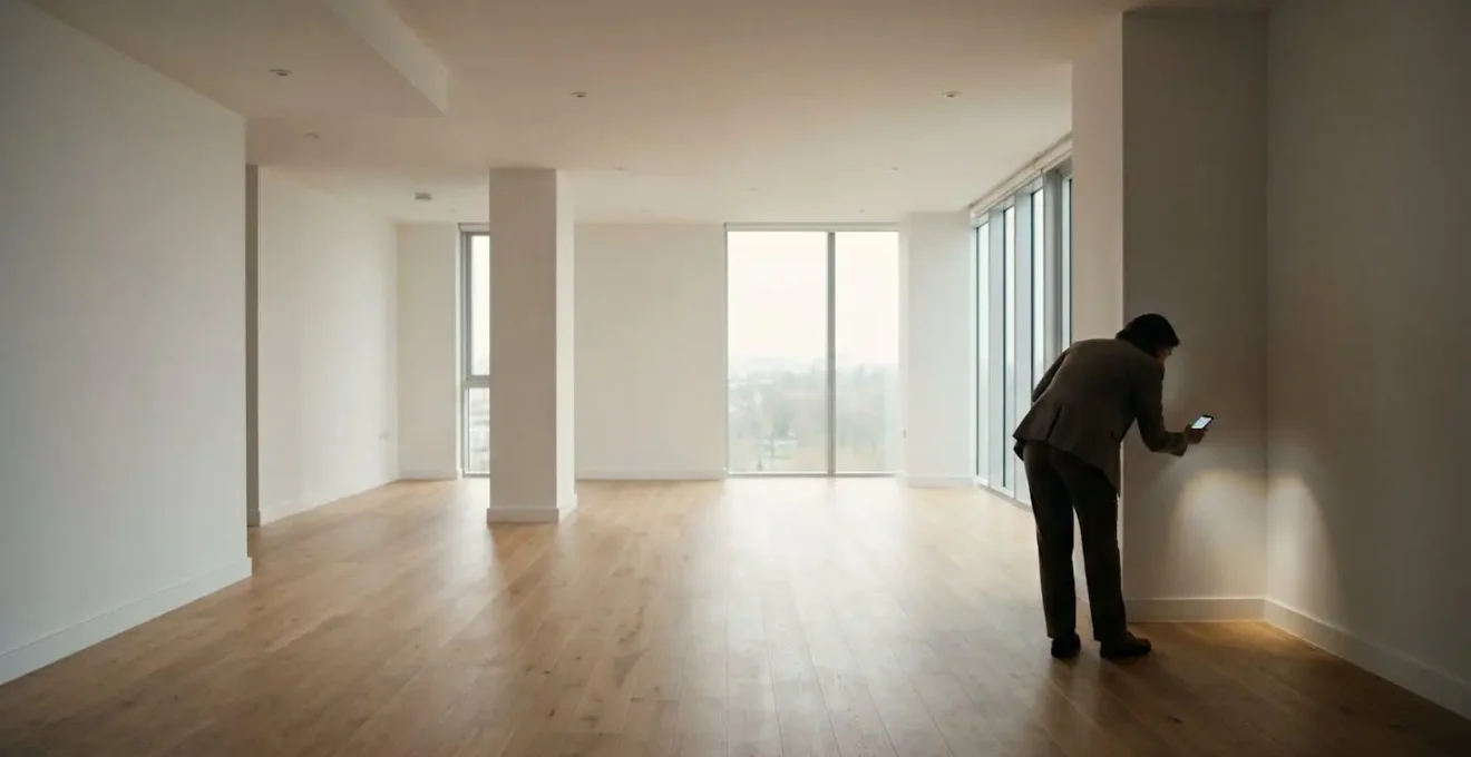 Inspection visuelle détaillée d'un logement lors d'une visite immobilière